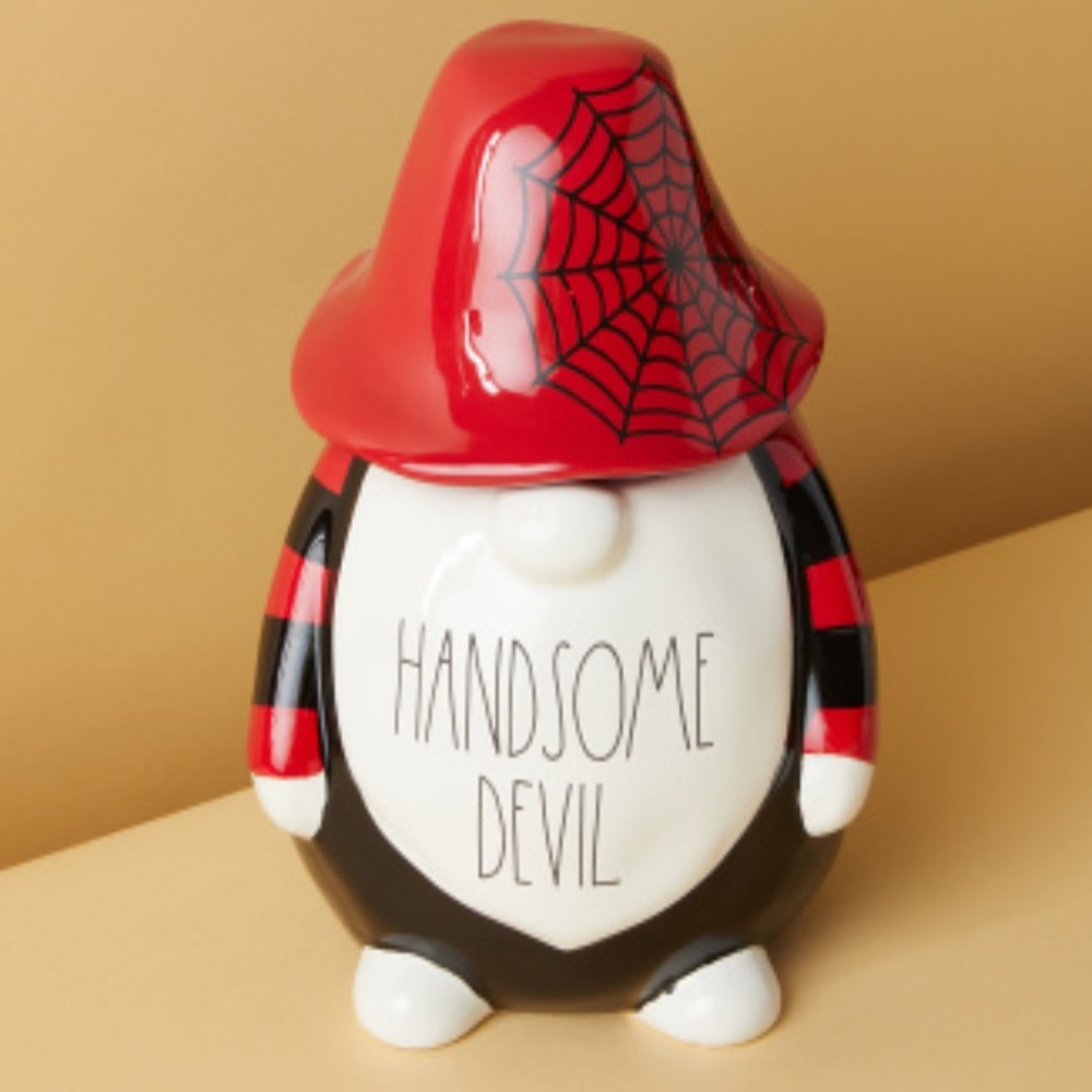 Rae Dunn Handsome Devil Gnome Canister Jar